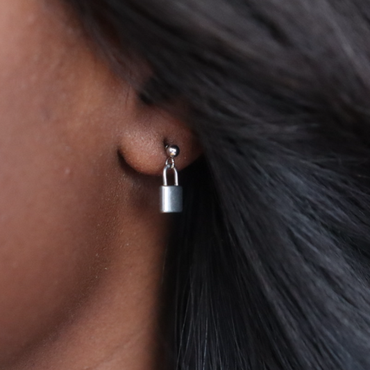 lock earrings